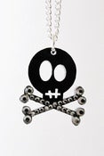 Image of Skully Necklace - Black