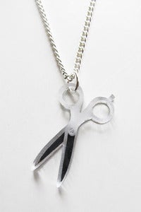 Image of Silver Shears Necklace