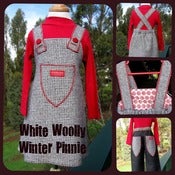 Image of White Woolly Winter Pinnie