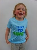Image of I Like To Sing Tee - Blue