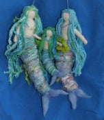Image of Handmade Mermaid Wollen Figure by Jane Eyers