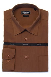 Image of ARTIGIANO CR706 BROWN SHIRT