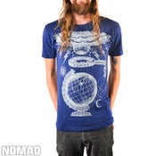 Image of Globe - Tri Blend Blue 