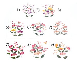 Image of Mulberry Paper Real Pressed Flower Greetings Cards