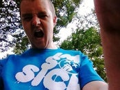 Image of *NEW 2011-12 RANGE* IMsoSICK  - SKY BLUE Blue Tee - White font