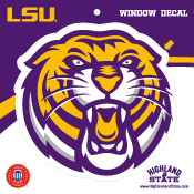 Image of LSU Tigers Window Decal Logeaux