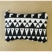 Image of Aztec Trim Print Purse