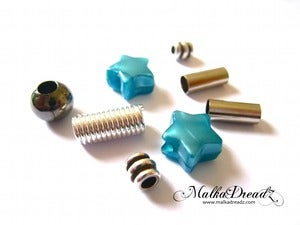 Image of Perles à dreads "Stars"
