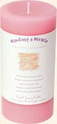 Image of Crystal Journey Manifest A Miracle 3"x6" Pillar Candle