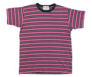 Image of Melange Yarn Dye Heather Fuschia/indigo Surf Punk Tee