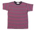 Image of Melange Yarn Dye Heather Fuschia/indigo Surf Punk Tee