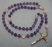 Image of Holy Rosary made from Crystals