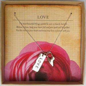 Image of Vertical word necklace