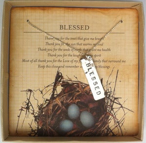 Image of Vertical wisdom words- silver