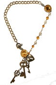 Image of Lock & Key Necklace with Earrings