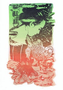 Image of Diaz 57  "Ryu and Pearl" Screenprint