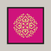 Image of Persian Glaze (gold/cerise)