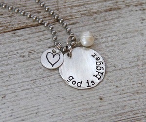 Image of God Is Bigger necklace