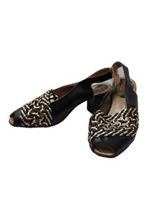 Image of Black & Gold Slingback