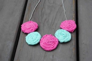 Image of Pink Seafoam Rosie Necklace