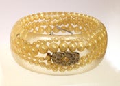 Image of Vintage pearl and resin bangle