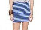 Image of Blue and white striped Bodycon skirt