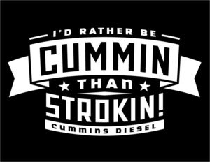 Image of I'd Rather Be Cummin Than Strokin