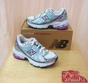 Image of New Balance - KJ760GPP - White/Purple/Aqua/Black/Silver 