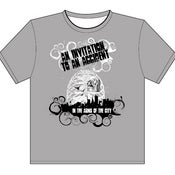 Image of An Invitation To An Accident - Grey Youth Large T-Shirt