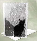 Image of Cat feigning frostbite card