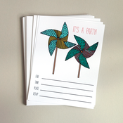 Image of Pinwheel Fill-In Invitations