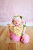 Image of Pastel girl long tail elf hat
