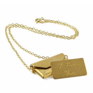 Image of Anabelle. Vintage Love Letter Necklace