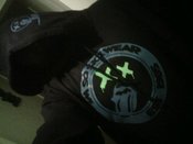 Image of ISSW HOODIE - NAVY BLUE & NEON GREEN FONT *FREE TEE WITH EVERY ORDER*