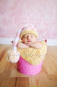 Image of *Pink Lemonade* Elf Hat  