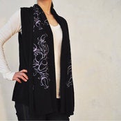 Image of Rose Bubble Sleeveless Scarf Wrap