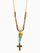 Image of Berry Skull Necklace