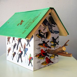 Image of Bird Field Guide Birdhouse by Wild Wings Literary Lodgings
