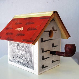 Image of The Gentle Art of Smoking Birdhouse by Wild Wings Literary Lodgings