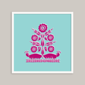 Image of Khasi Tribal (plum/turquoise)