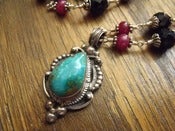 Image of Lady Fair Turquoise Necklace | Turquoise, Rubies, Black Onyx