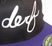 Image of HAT Cursive Fitted Two-Tone