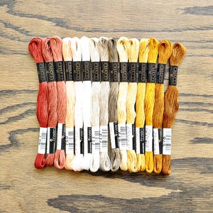 Image of Cosmo Embroidery Floss Palette : Mayan Gold