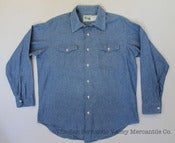 Image of Vintage 1970’s Key L/S Chambray Work Shirt 16.5 XL