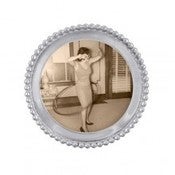 Image of Beaded Round Frame by Mariposa