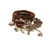 Image of ♥ Boho Couture Leather Wrap Bracelet ♥ TAN
