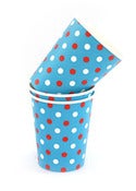 Image of Blue & Red Dots Party Cups