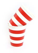 Image of Red Candy Stripe Party Cups