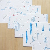 Image of Set of Five Summer Postcards