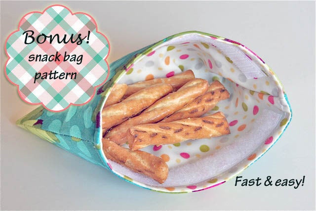 Image of Love Your Lunch Box PDF Sewing Pattern and Bonus snack Bag Pattern